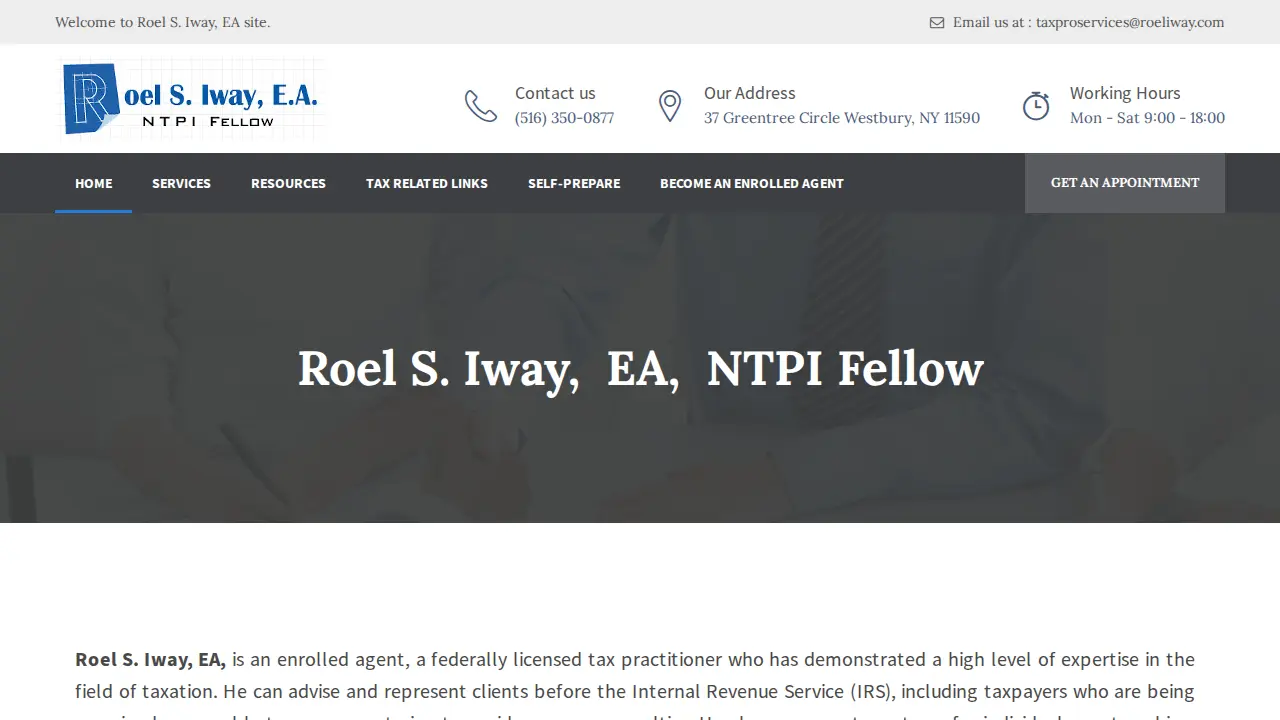 Roel Iway, EA - Accounting and Tax Preparation Services