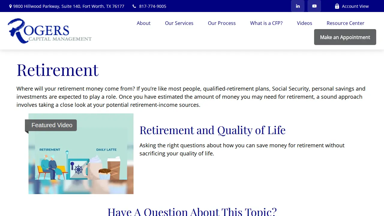 Rogers Capital Management, LLC page