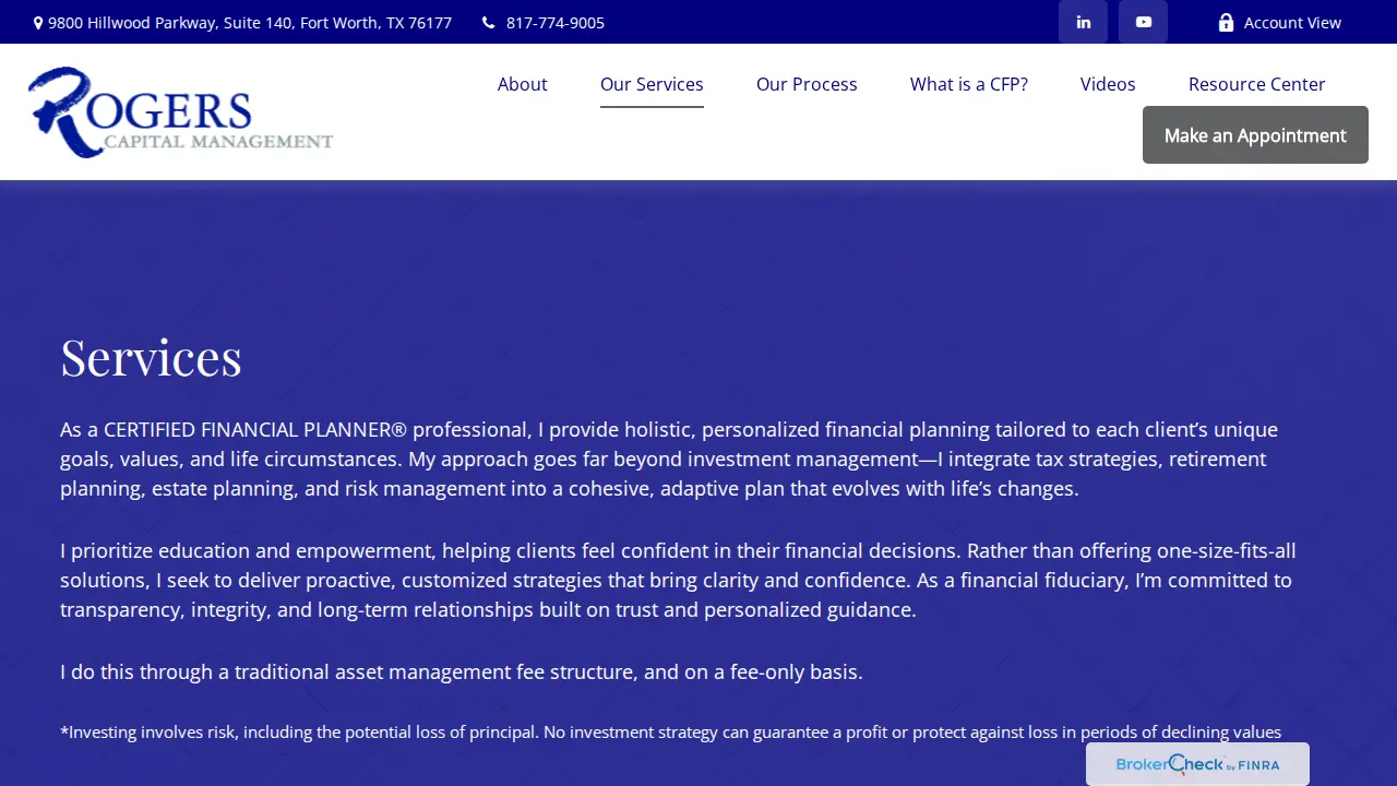 Rogers Capital Management, LLC page