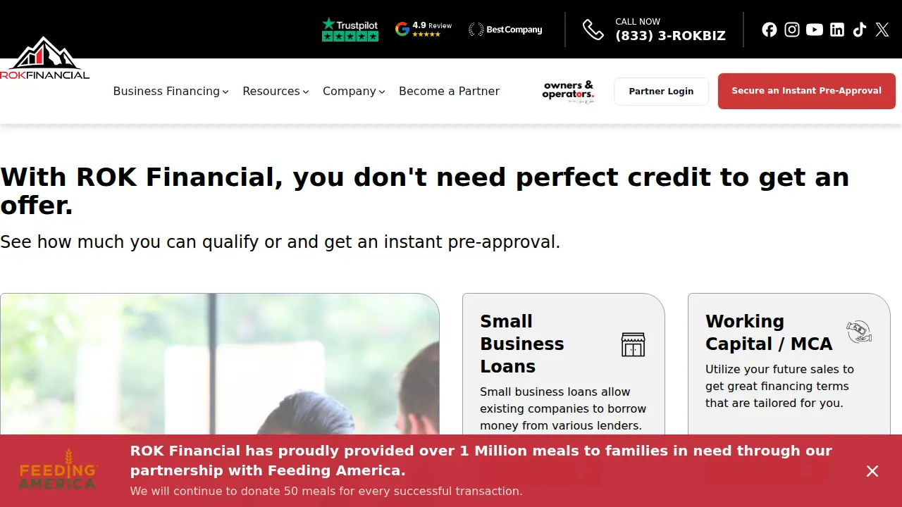 ROK Financial page
