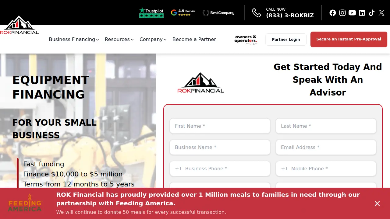 ROK Financial page