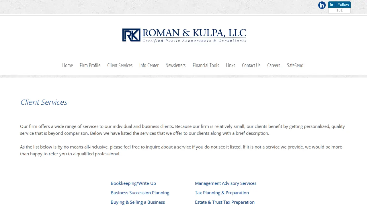 Roman & Kulpa, LLC page