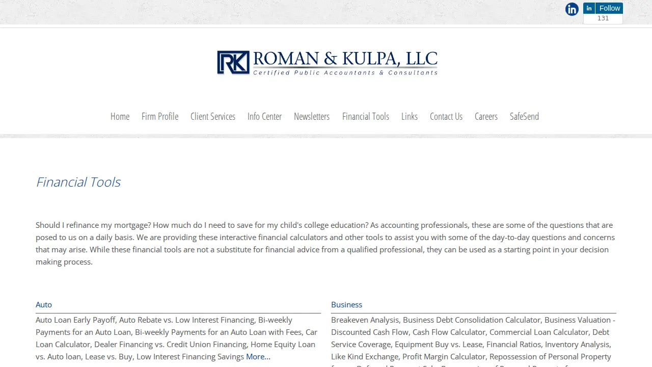 Roman & Kulpa, LLC page