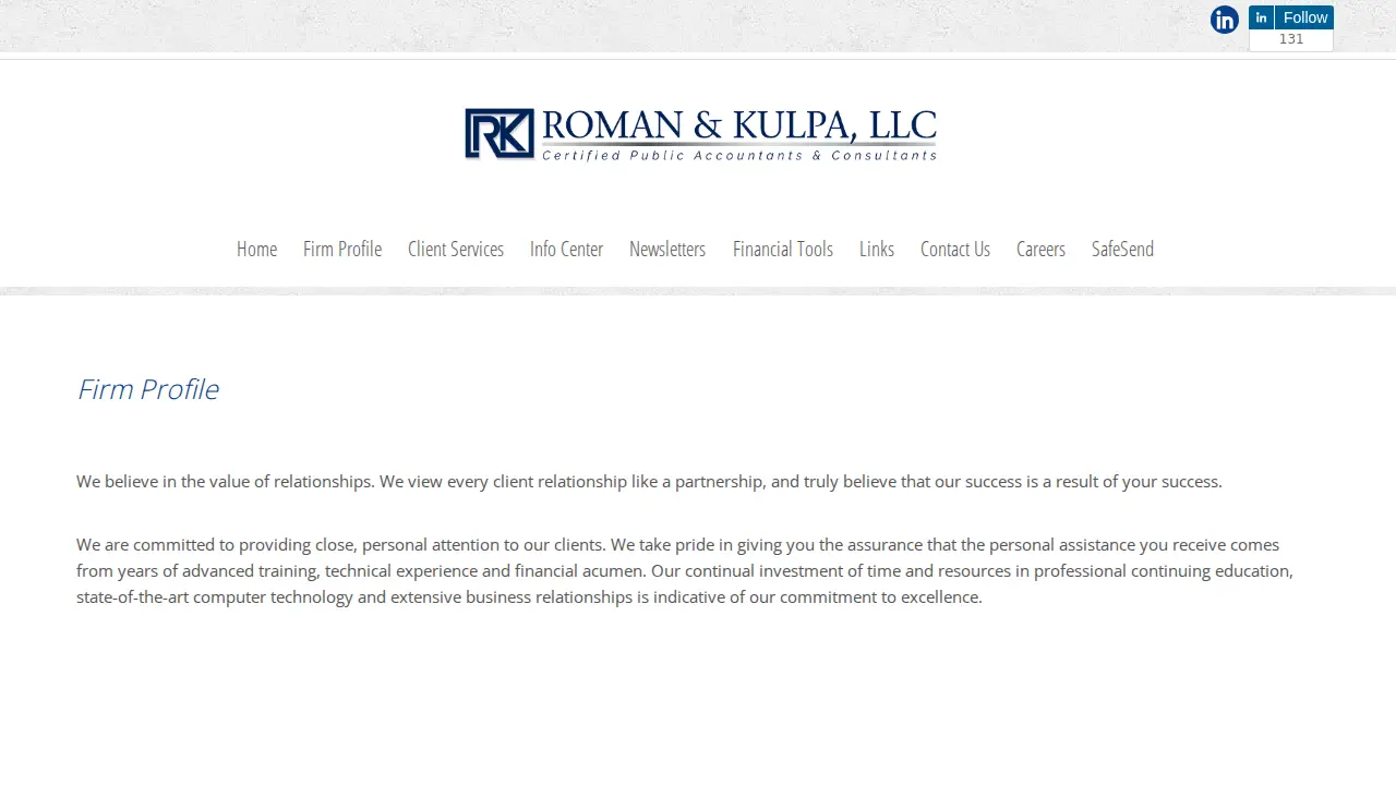 Roman & Kulpa, LLC page