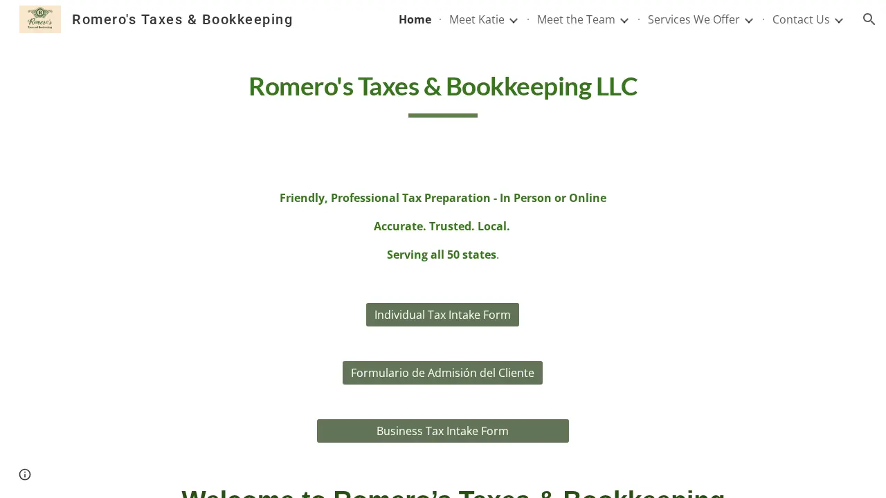 Romero’s Taxes and Bookkeeping LLC