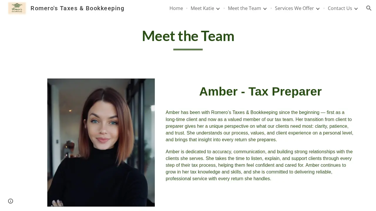 Romero’s Taxes and Bookkeeping LLC page