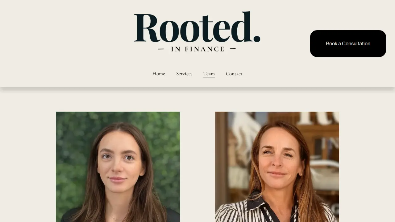 Rooted in Finance | CPA, Bookkeeping, & Tax Services page
