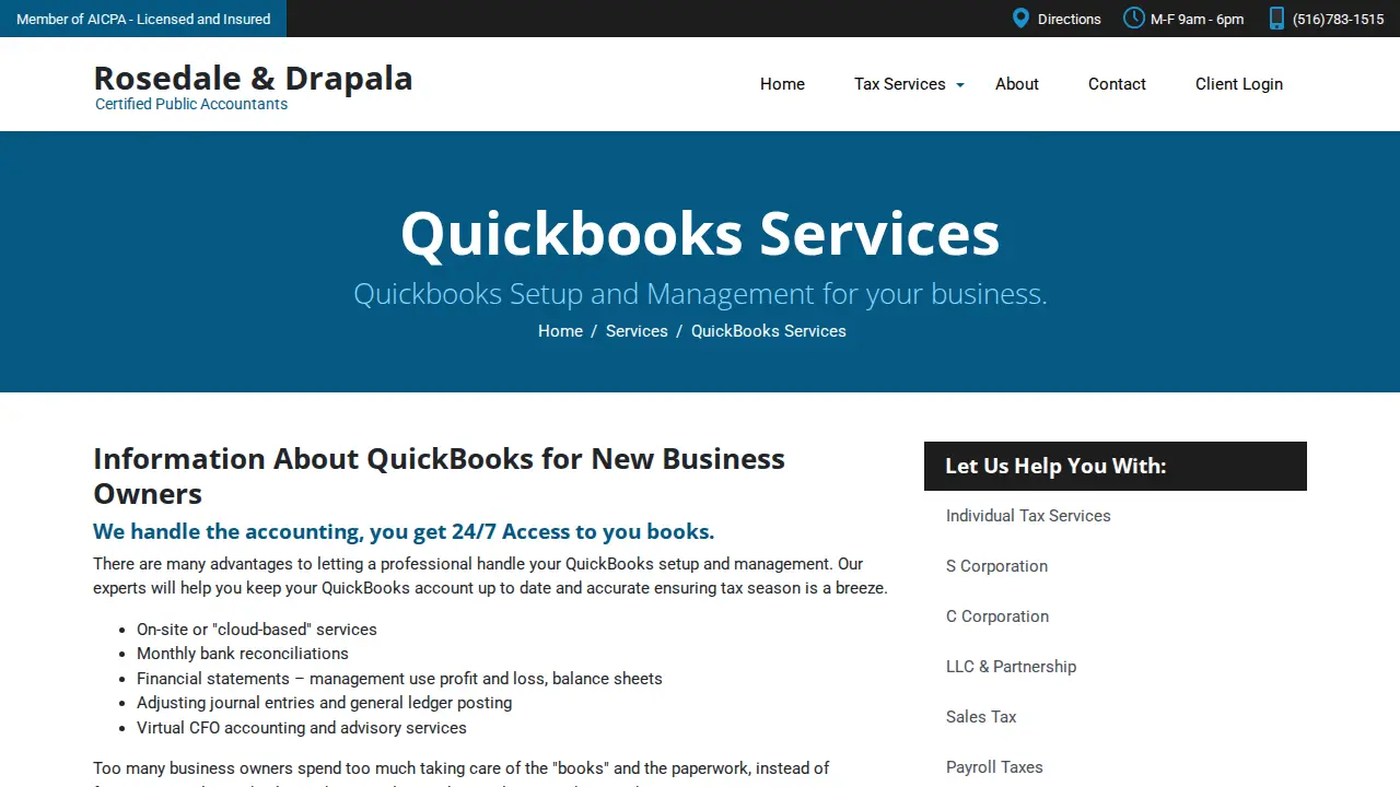 Rosedale & Associates page