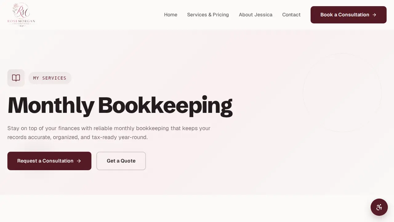 RoseMorgan Bookkeeping, LLC page