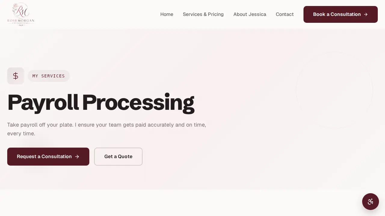 RoseMorgan Bookkeeping, LLC page