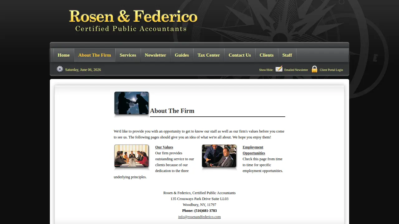 Rosen & Federico page