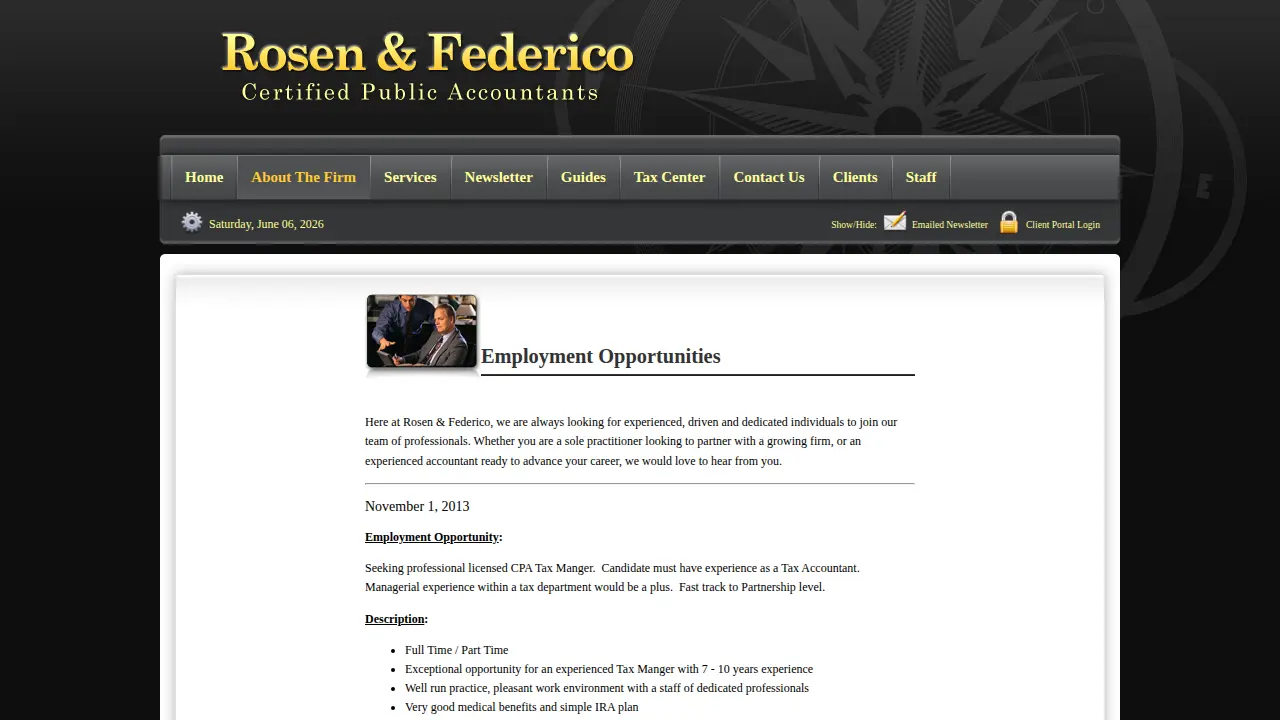 Rosen & Federico page