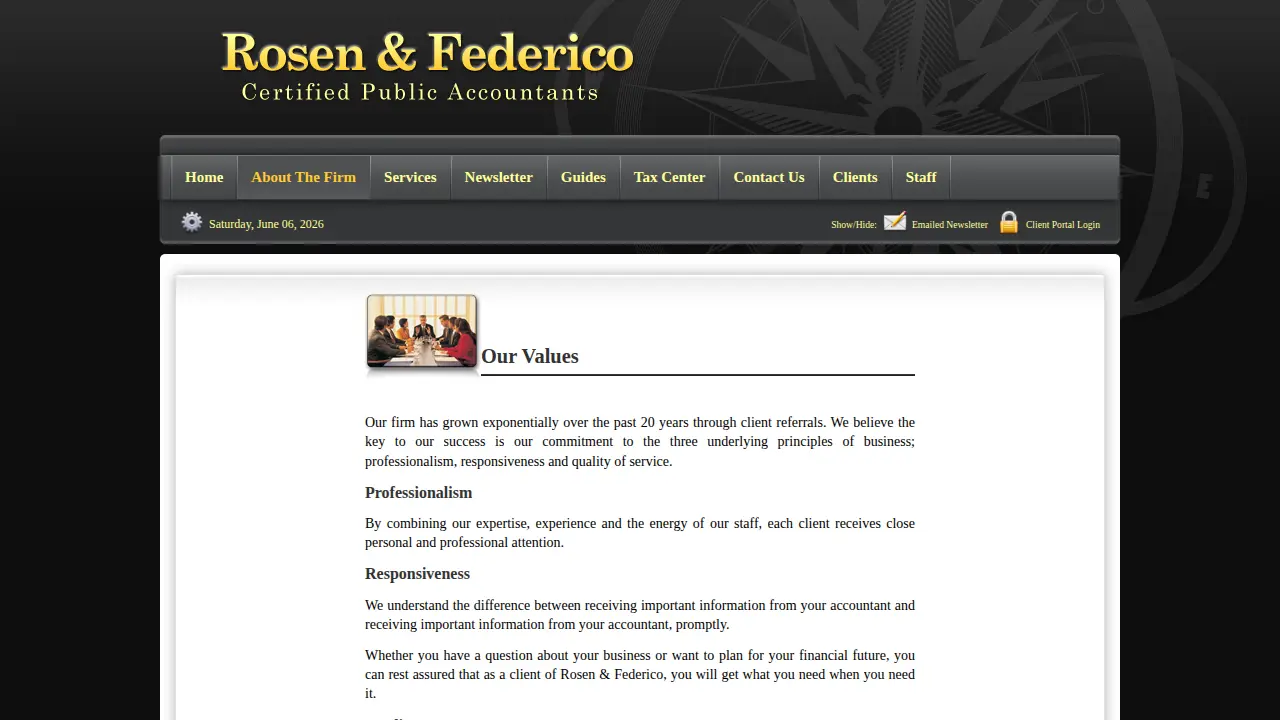 Rosen & Federico page