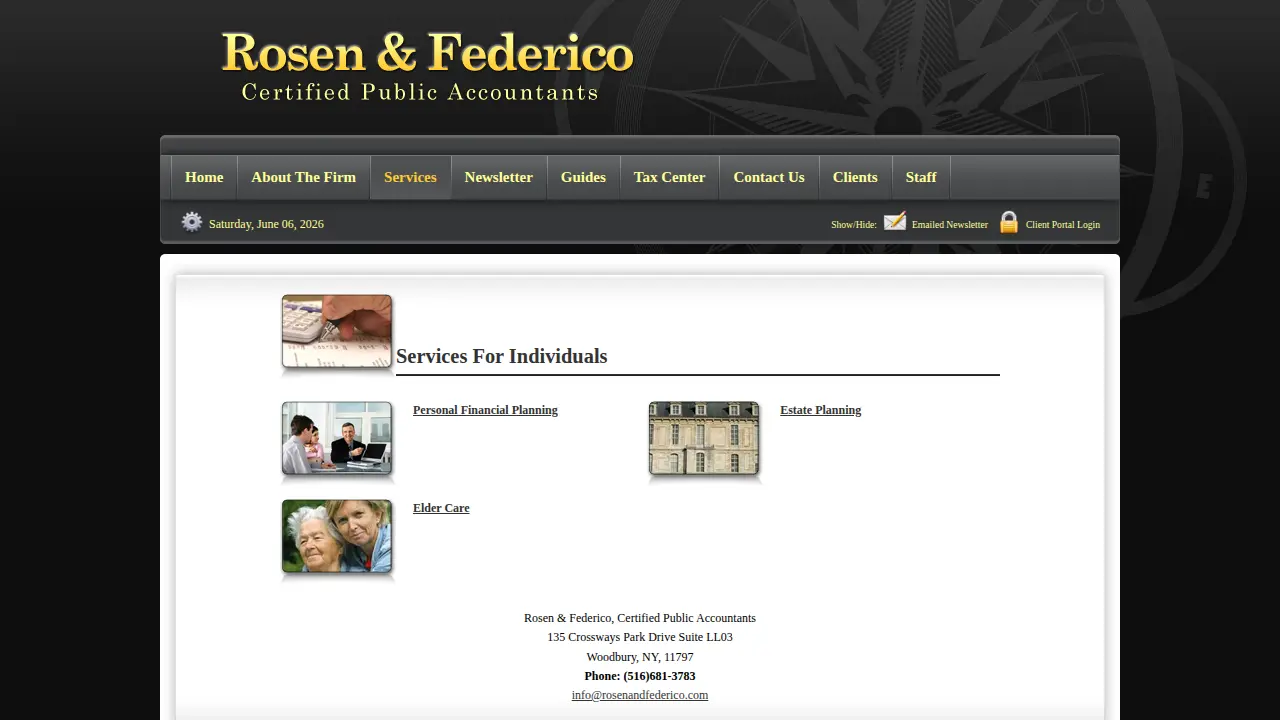 Rosen & Federico page