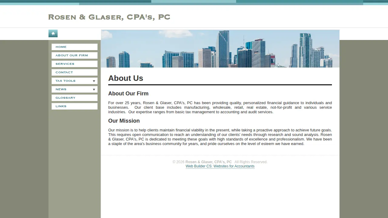 Rosen & Glaser PC page