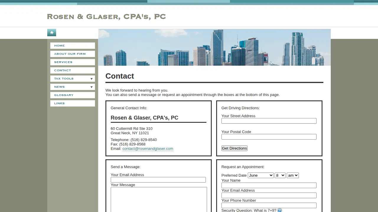 Rosen & Glaser PC page