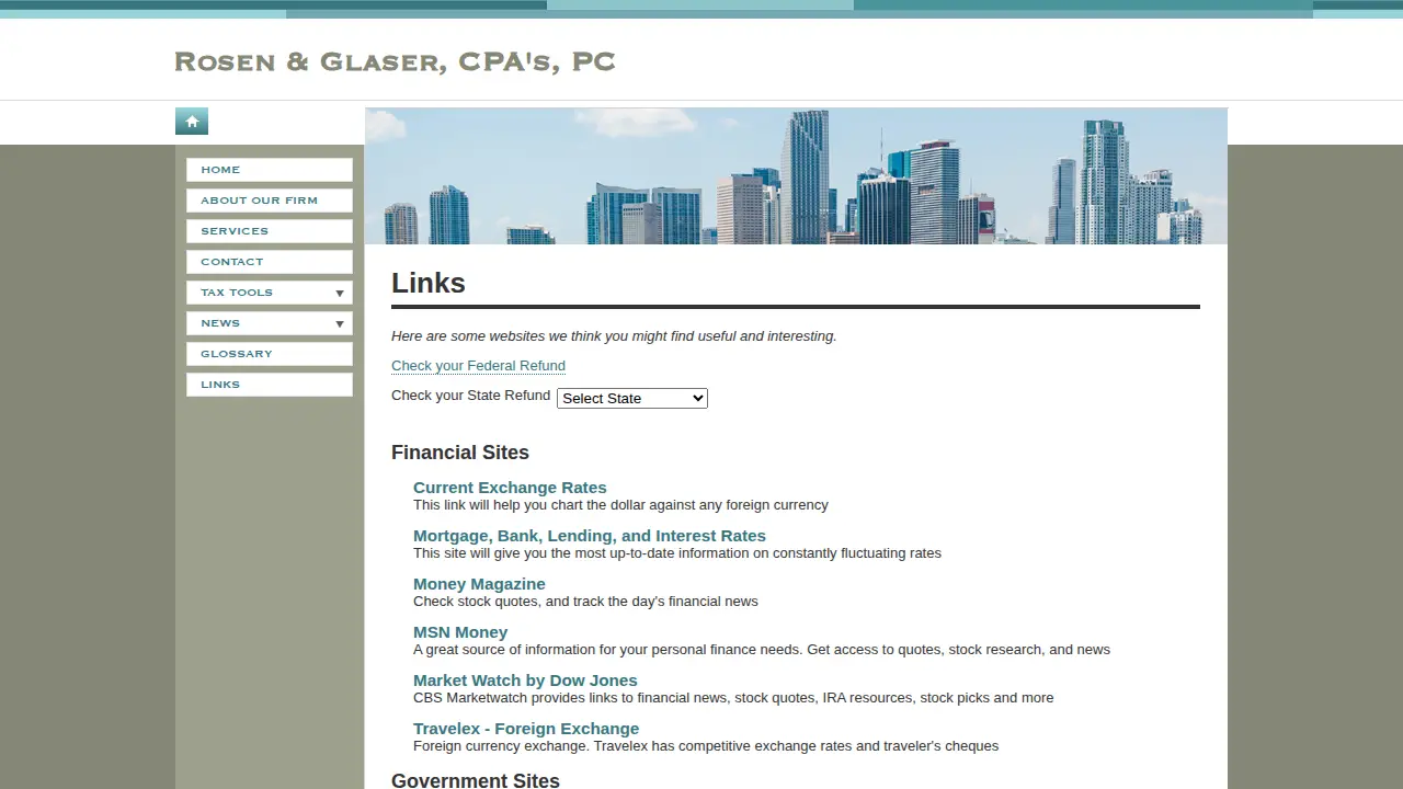 Rosen & Glaser PC page