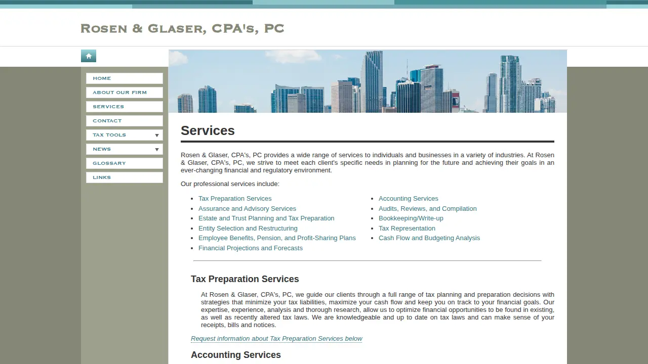 Rosen & Glaser PC page