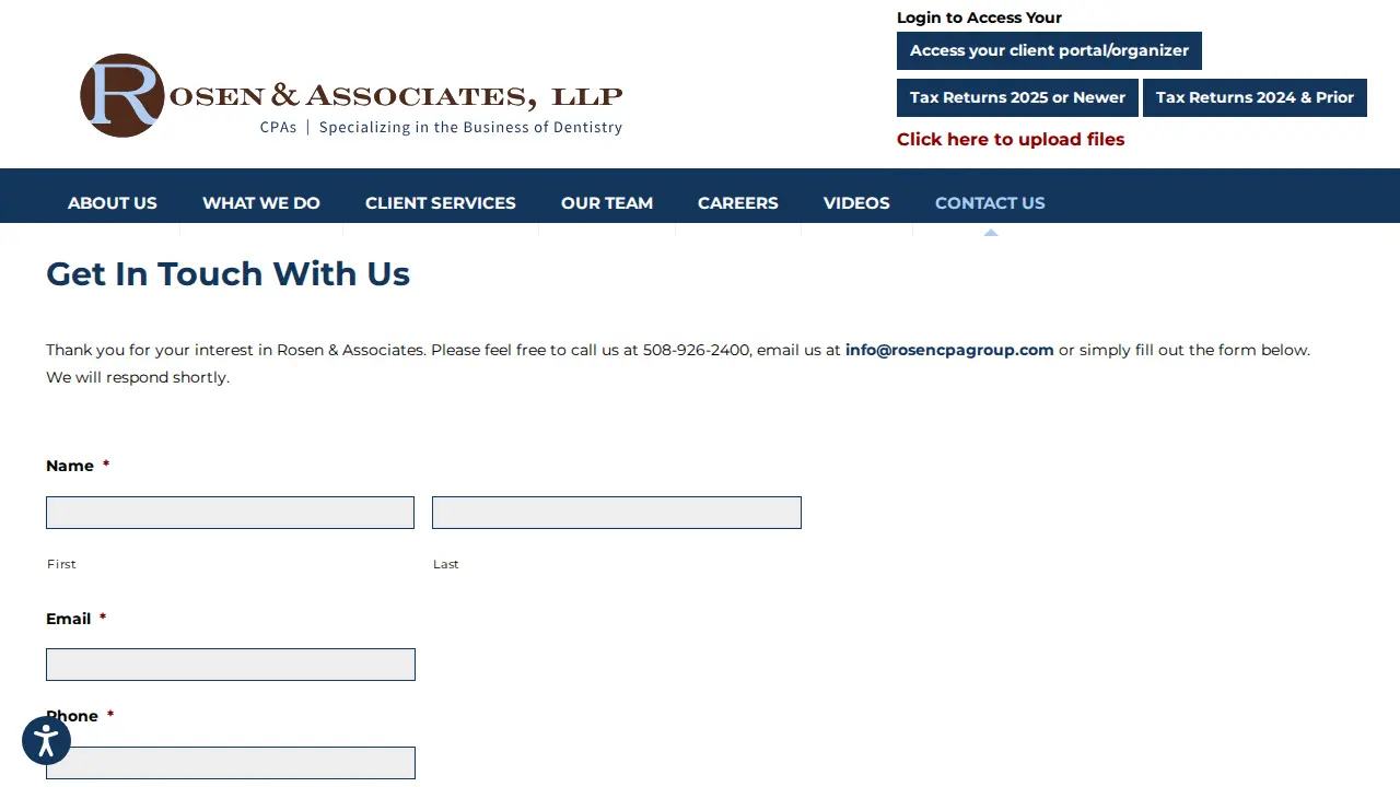 Rosen & Associates LLP page