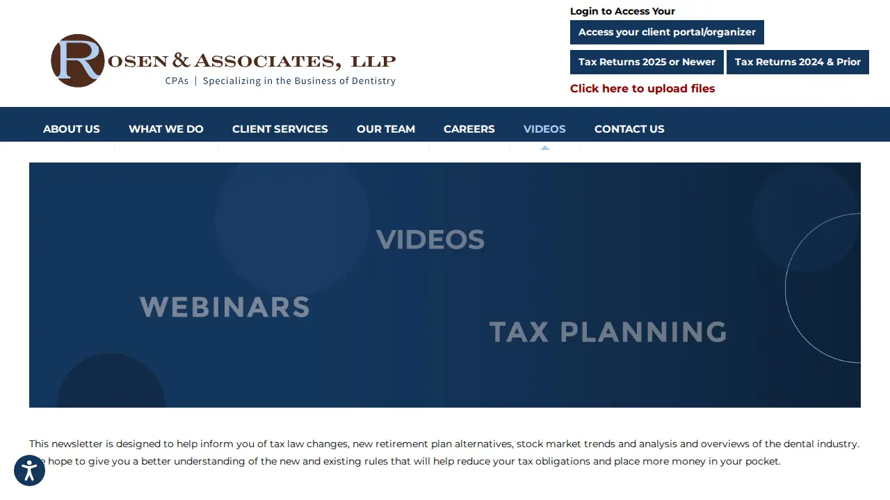 Rosen & Associates LLP page