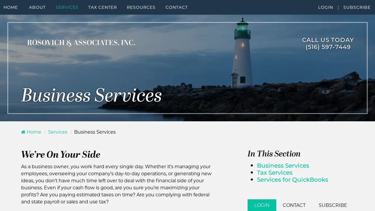 Rosovich & Associates, Inc. page