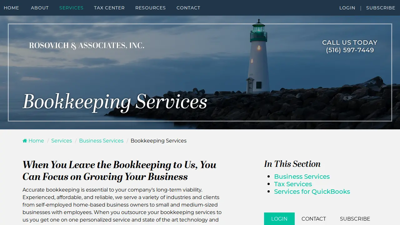 Rosovich & Associates, Inc. page