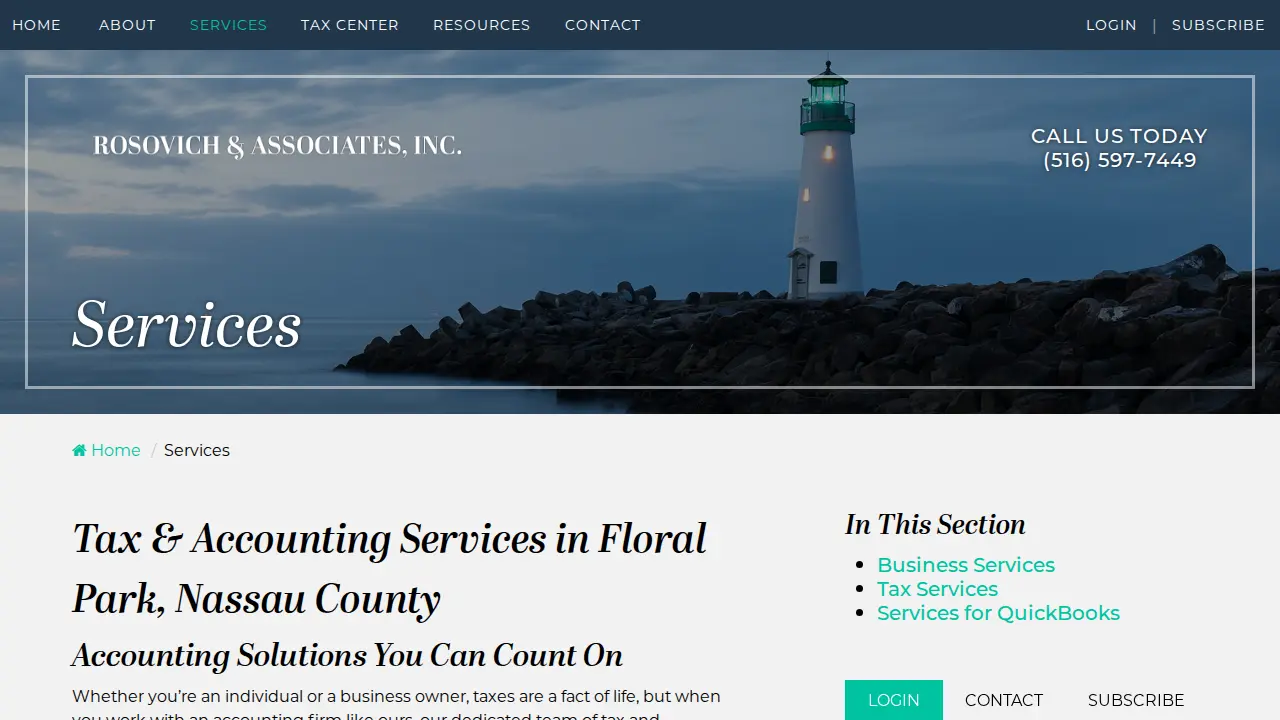 Rosovich & Associates, Inc. page