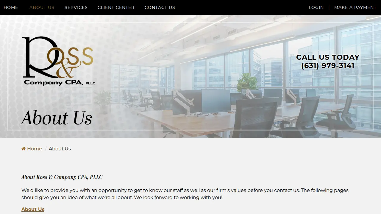 Ross & Company, CPA page