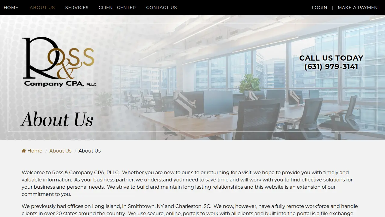 Ross & Company, CPA page