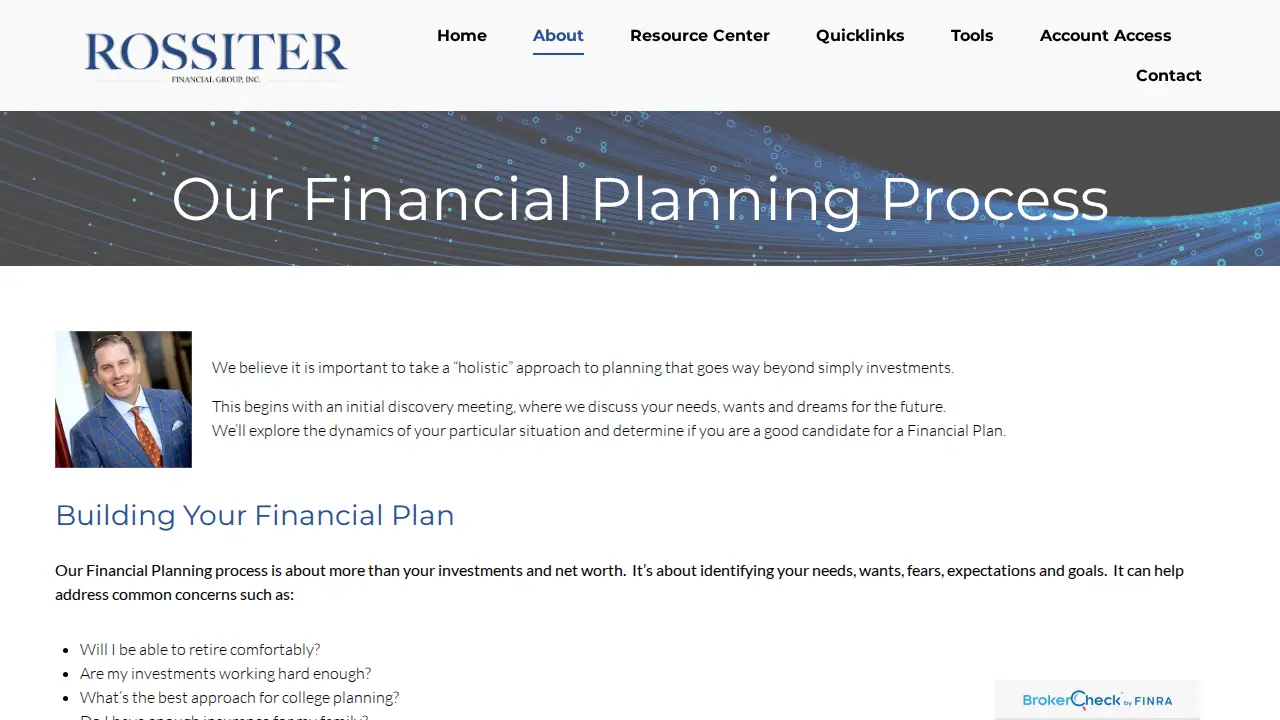 Rossiter Financial Group Inc page