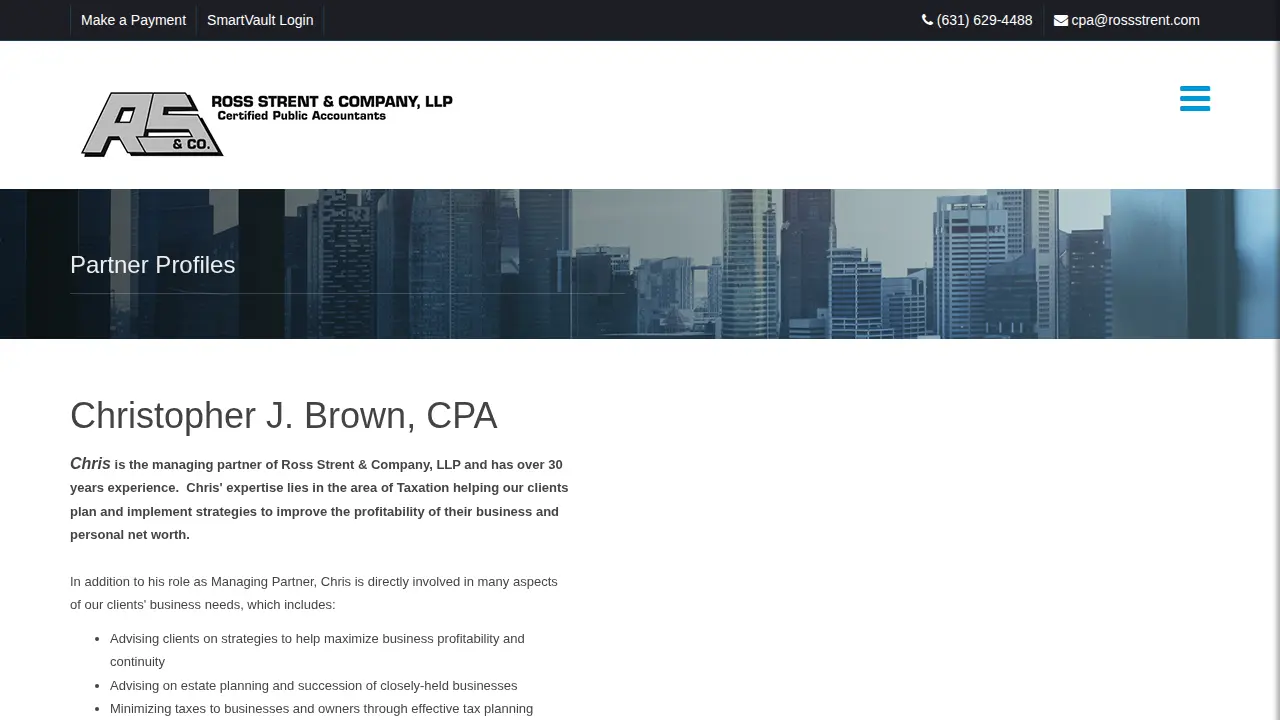 Ross, Strent & Company LLP page