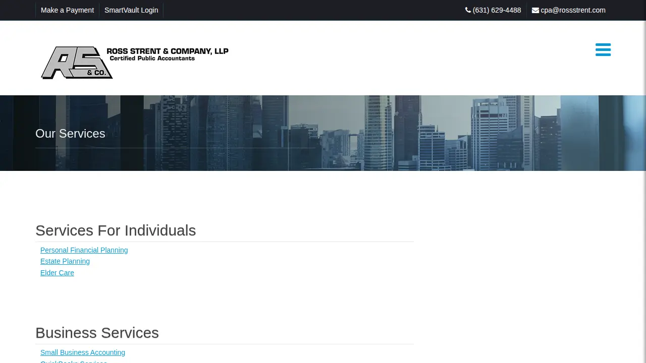 Ross, Strent & Company LLP page