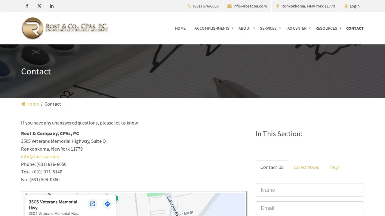 Rost & Company, CPAs, P.C. page