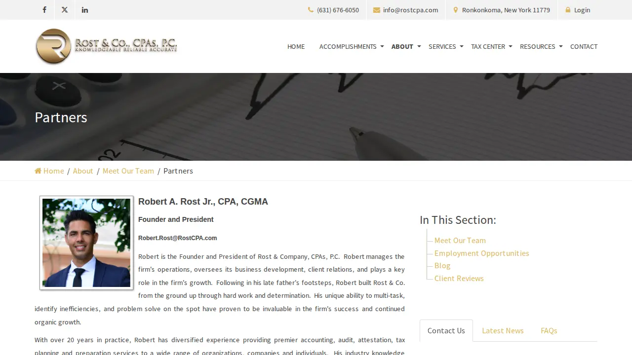 Rost & Company, CPAs, P.C. page