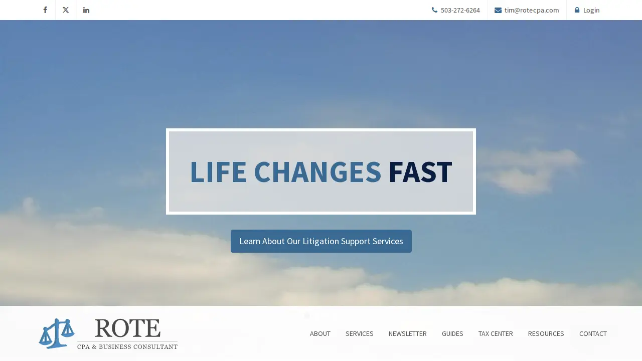 Rote CPA and Consulting page