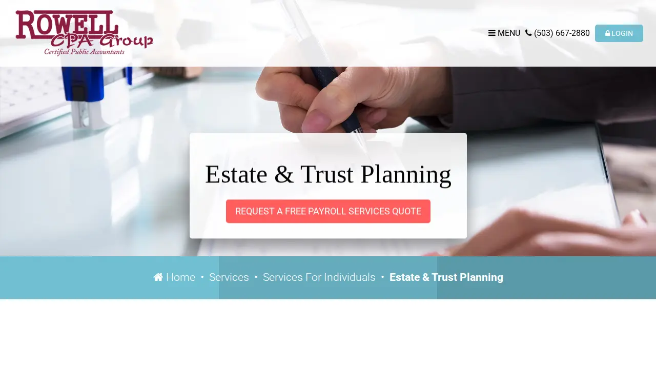 Rowell CPA Group page