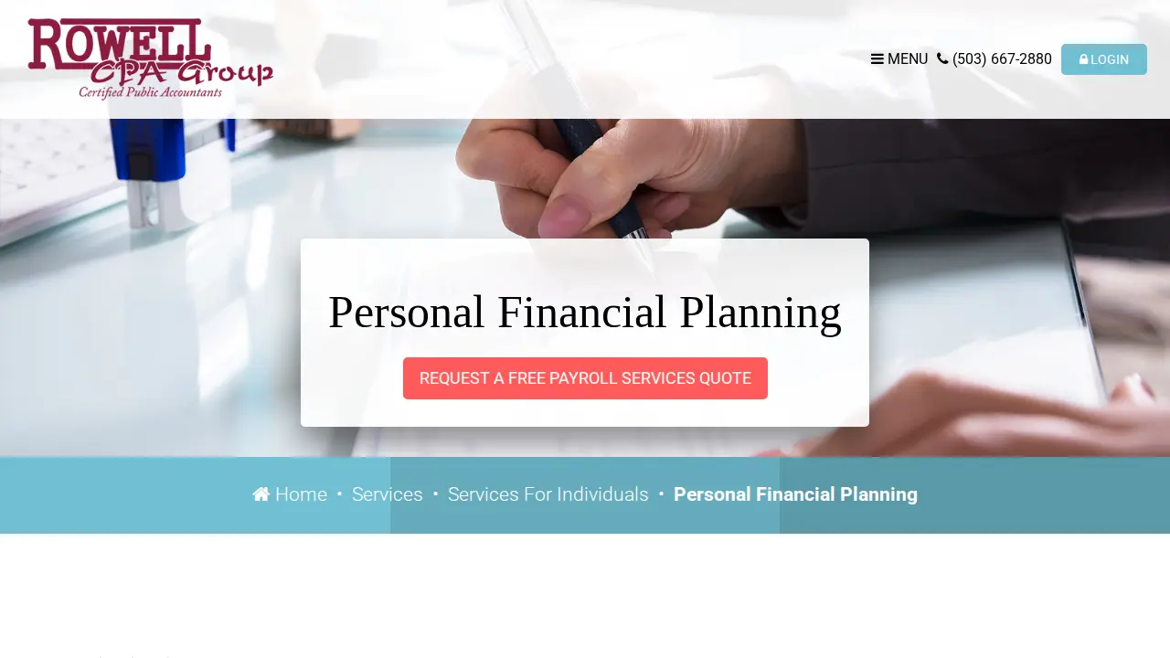 Rowell CPA Group page