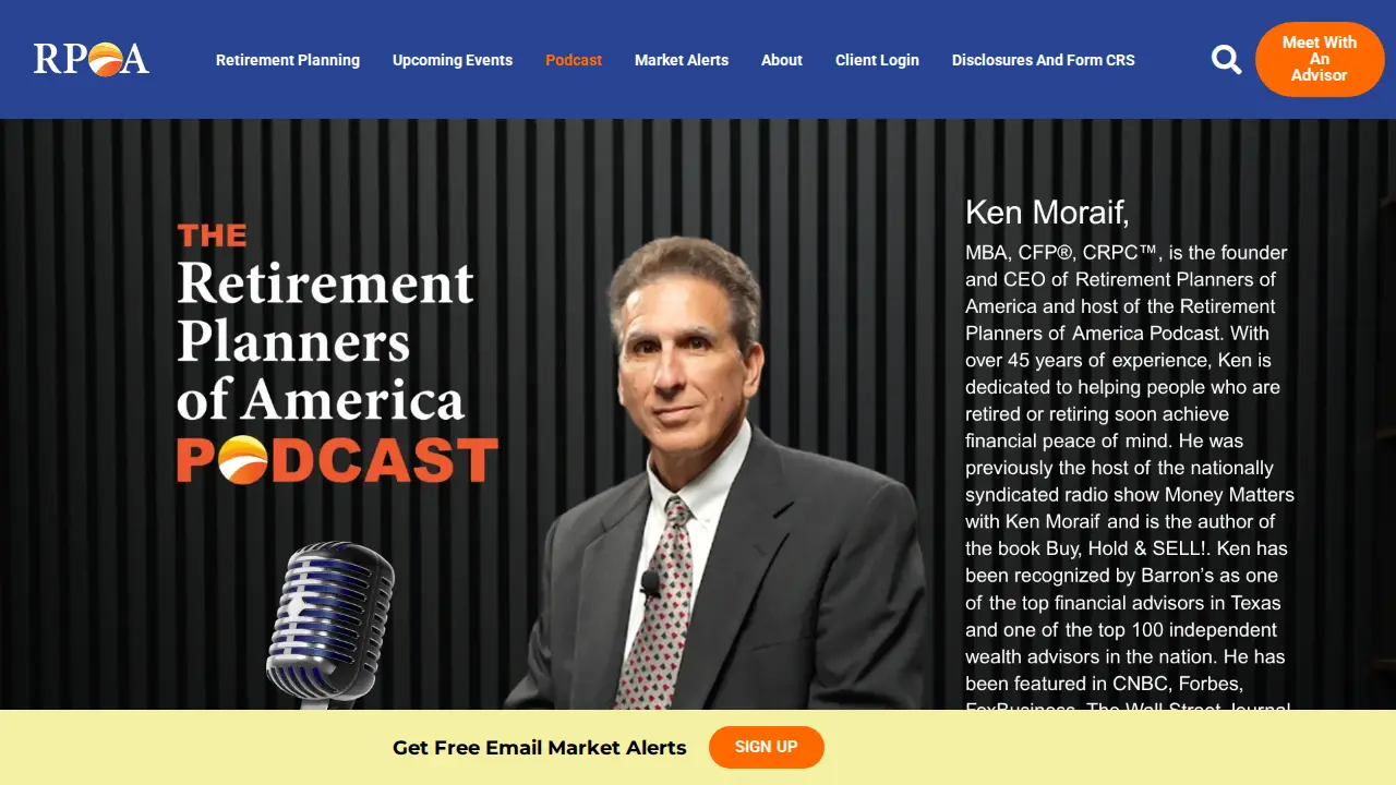 Retirement Planners of America page
