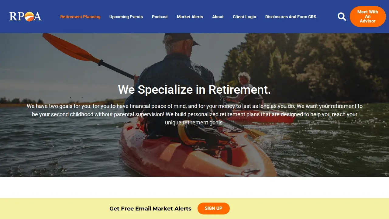 Retirement Planners of America page
