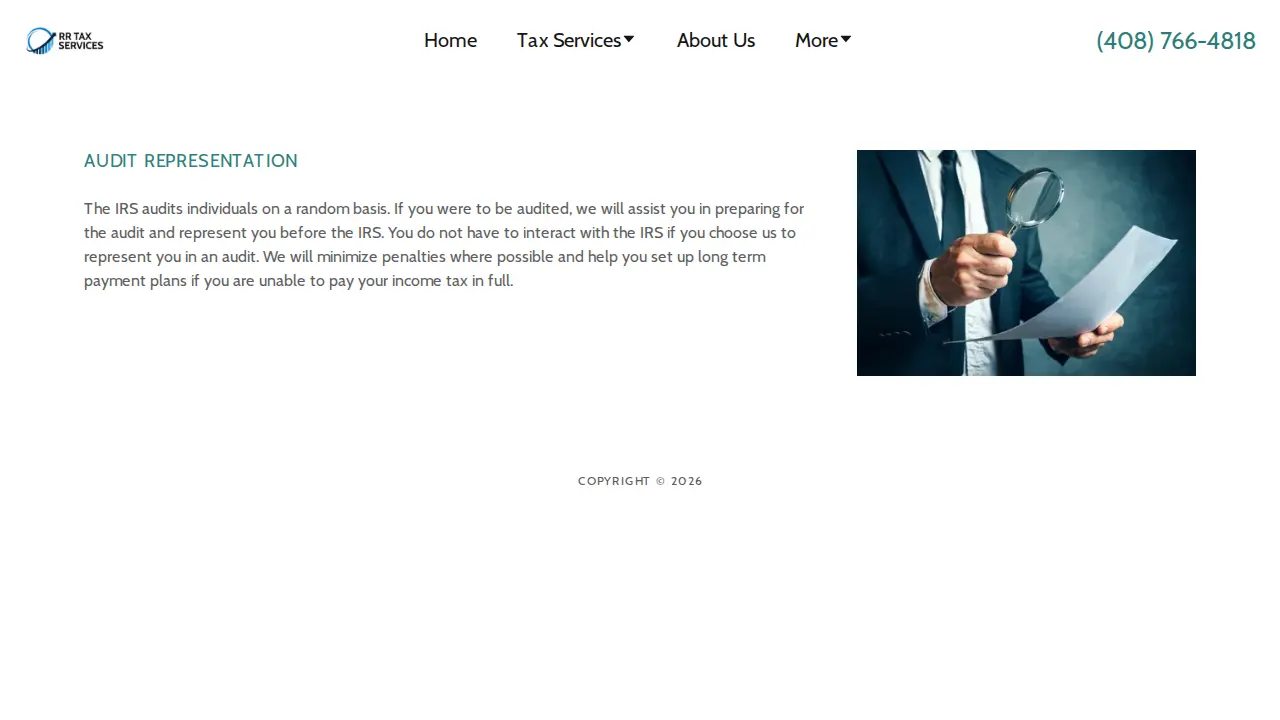 RR Tax Services LLC. page