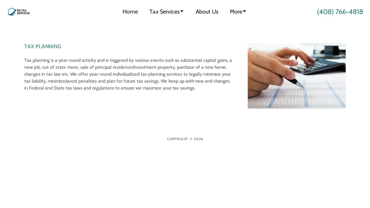 RR Tax Services LLC. page