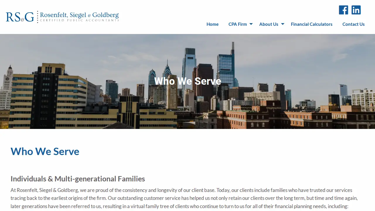 Rosenfelt Siegel & Goldberg P.C. page