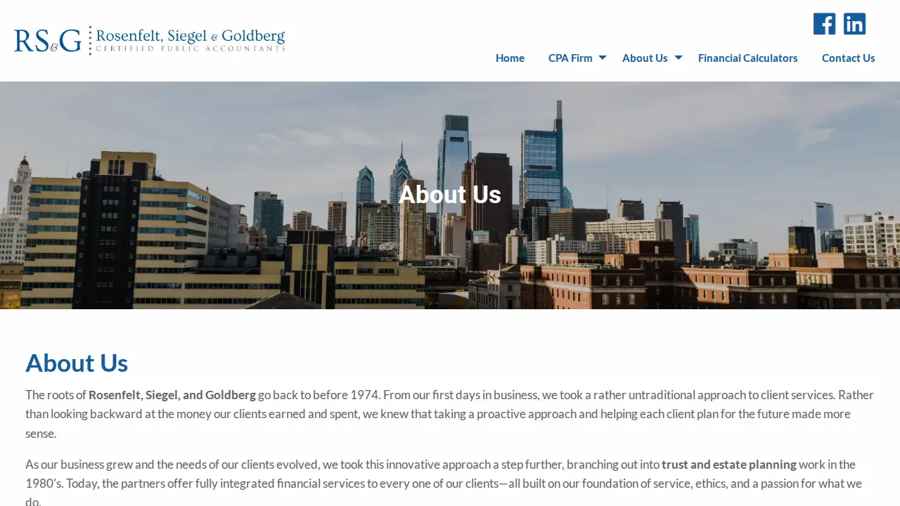 Rosenfelt Siegel & Goldberg P.C. page