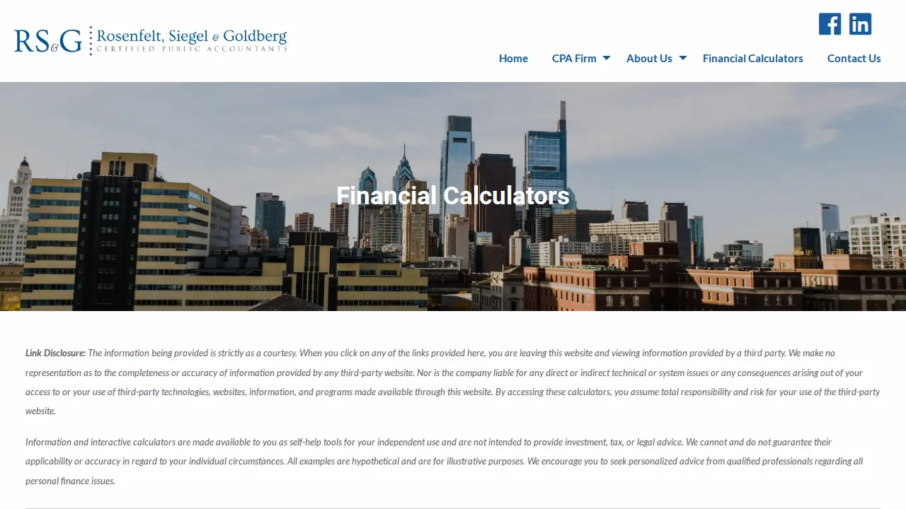 Rosenfelt Siegel & Goldberg P.C. page