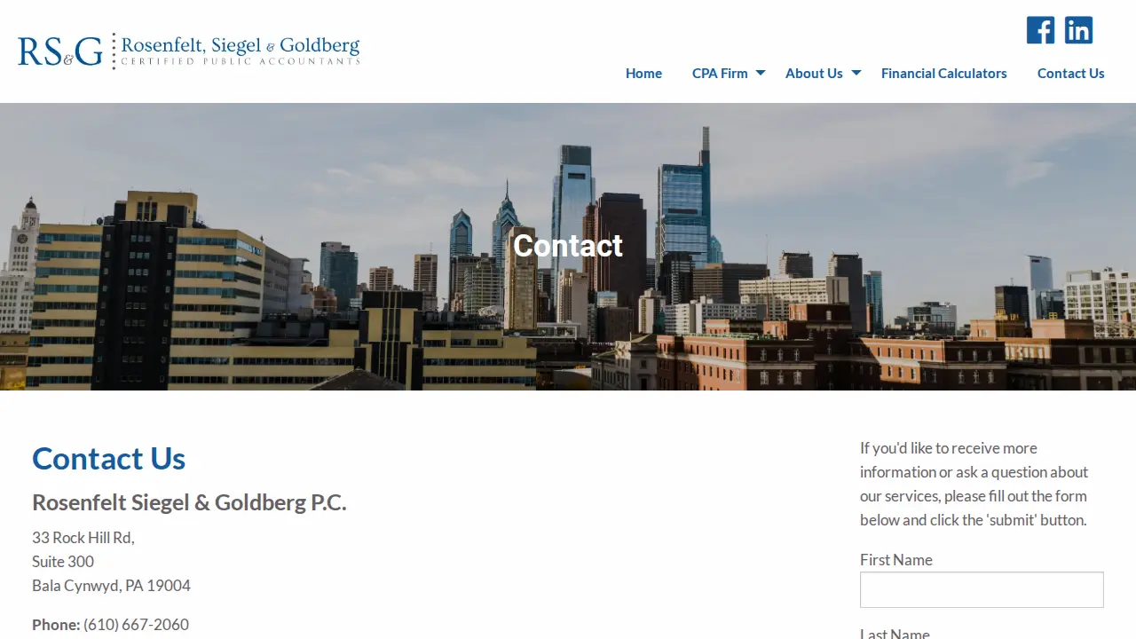 Rosenfelt Siegel & Goldberg P.C. page