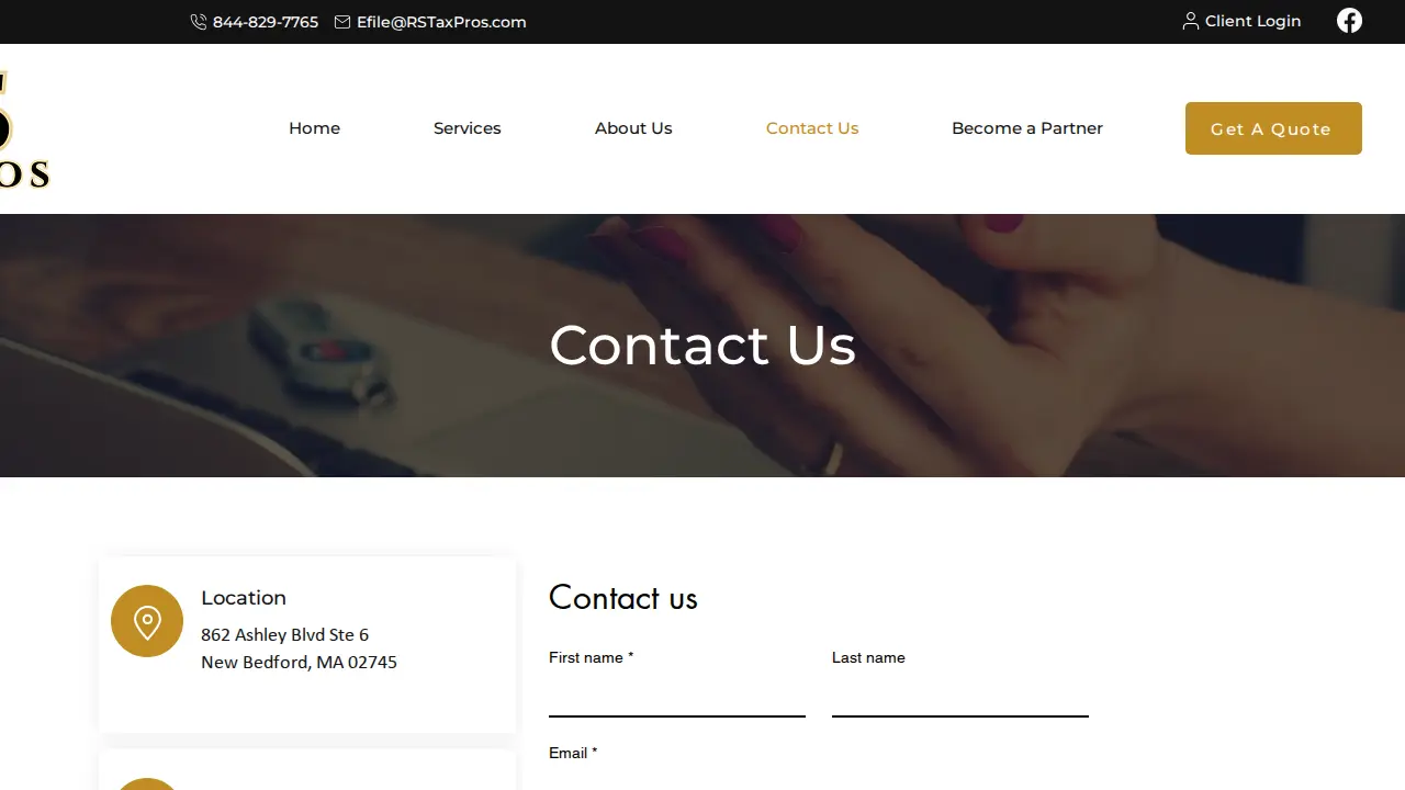 R&S Tax Pros Inc page