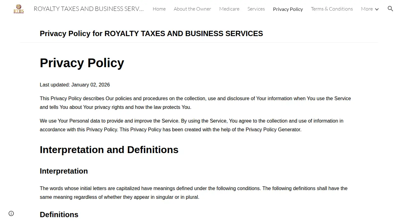 RTBS page