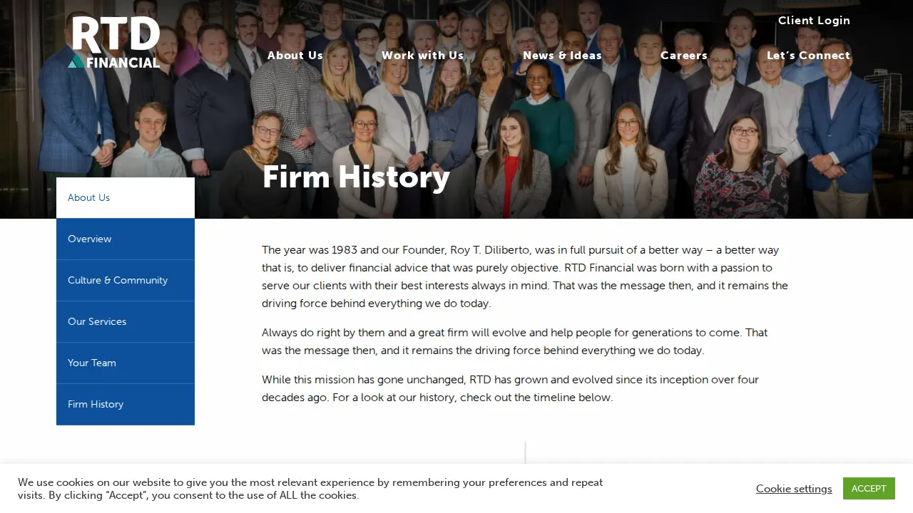 RTD Financial page