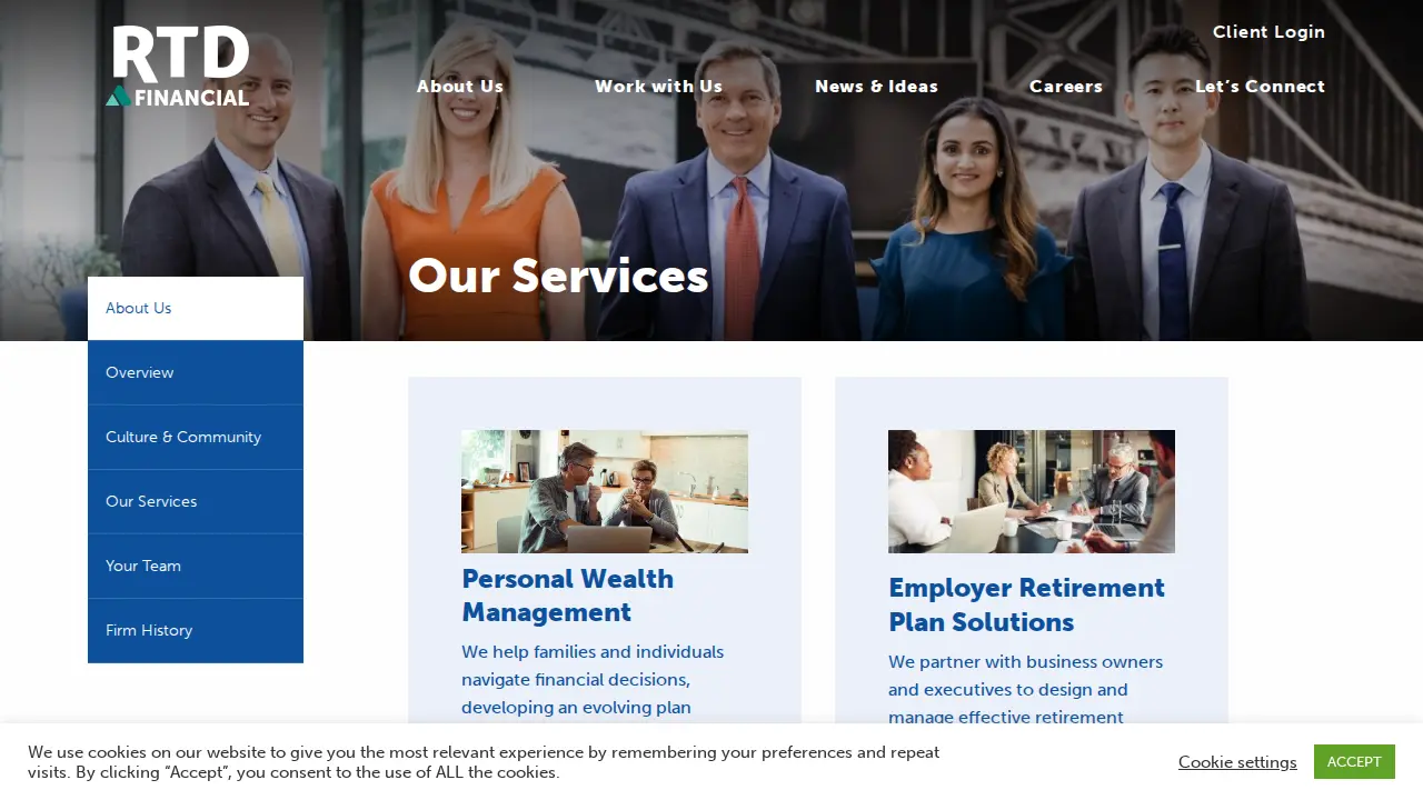RTD Financial page