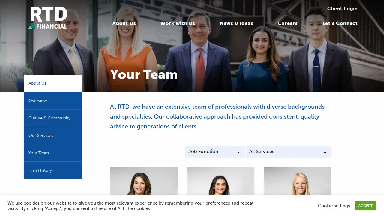 RTD Financial page